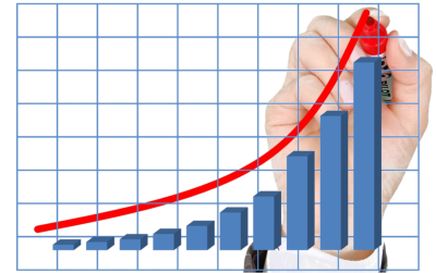 Das Bild zeigt eine gemalte Kurve über Säulen in einem Koordinatensystem